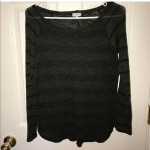 Large shear sweater